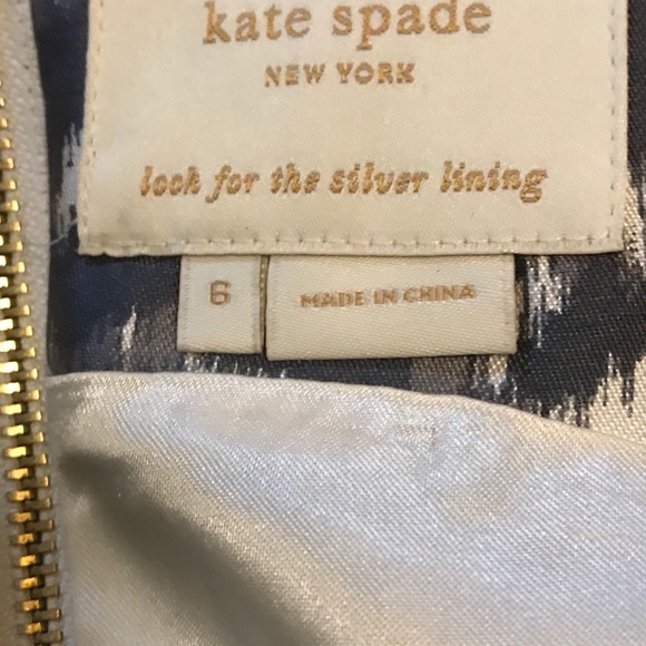 Kate Spade Like New Animal Print Dress Size 6 - Picture 12 of 12
